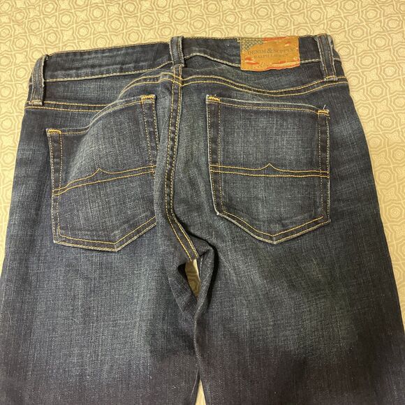 Ralph Lauren Denim Supply Women's Jeans, Dark Wash, Straight 28x32 - Picture 14 of 15